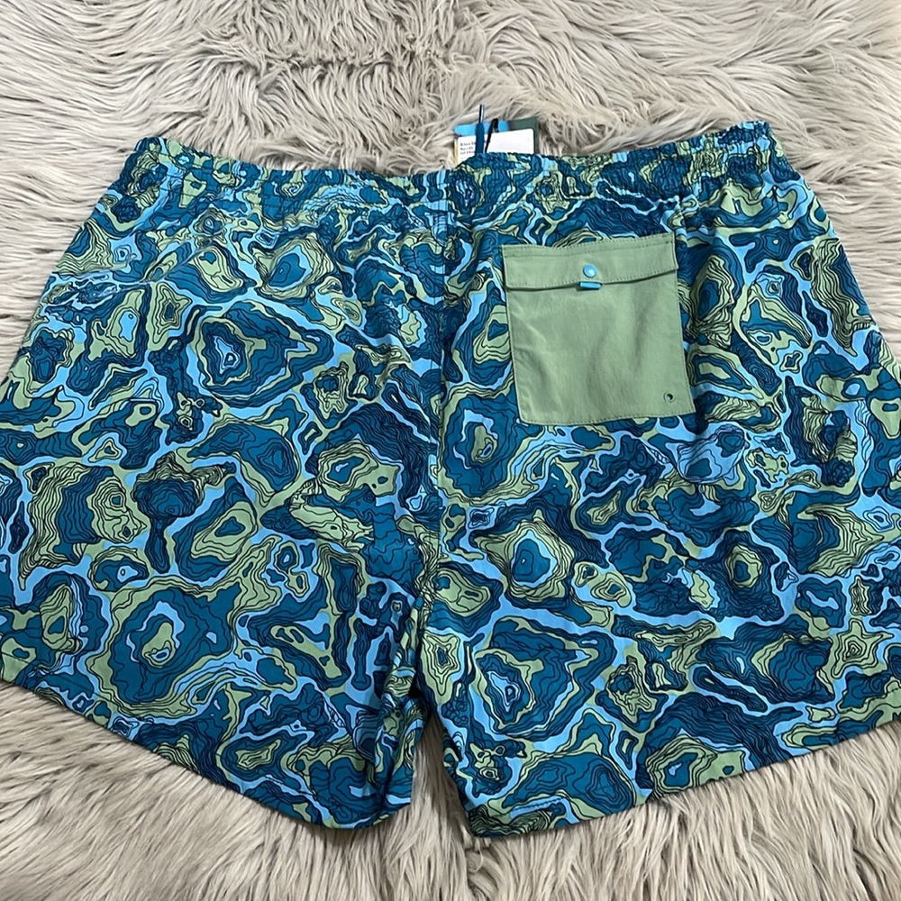 Cotopaxi Blue and Green Patterned Swim Shorts - Picture 5 of 5
